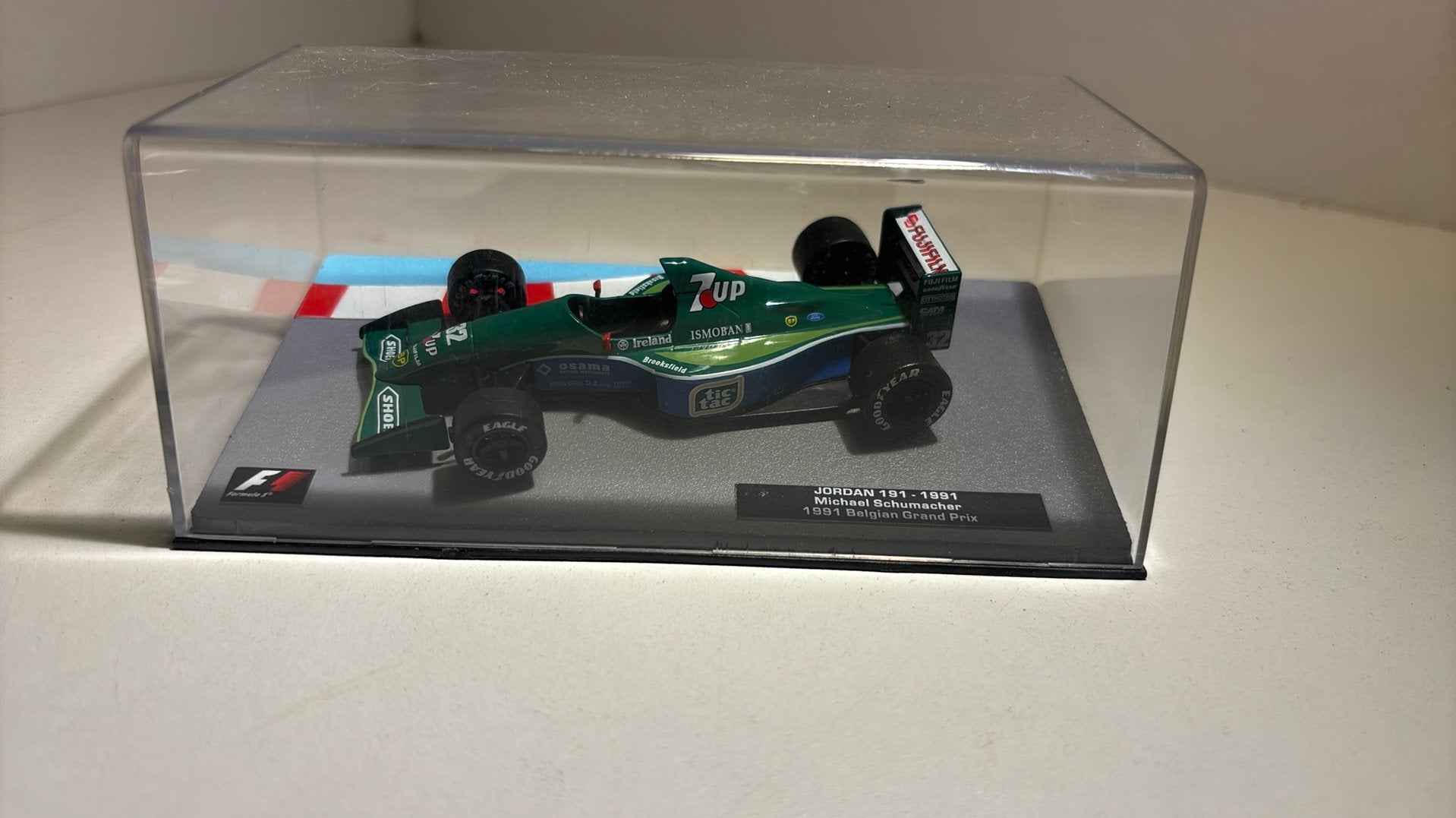 F1 jordan 191 michel schumacher 1991 atlas 1.43, Hobby en Vrije tijd, Overige merken, Auto, Ophalen of Verzenden, A