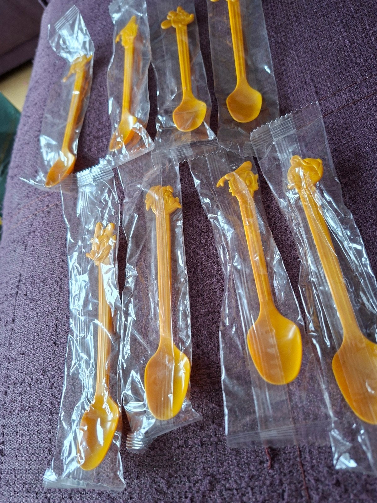 plastic  lepeltjes 8stuks Donald duck is 2x, Ophalen of Verzenden, Nieuw, Kunststof