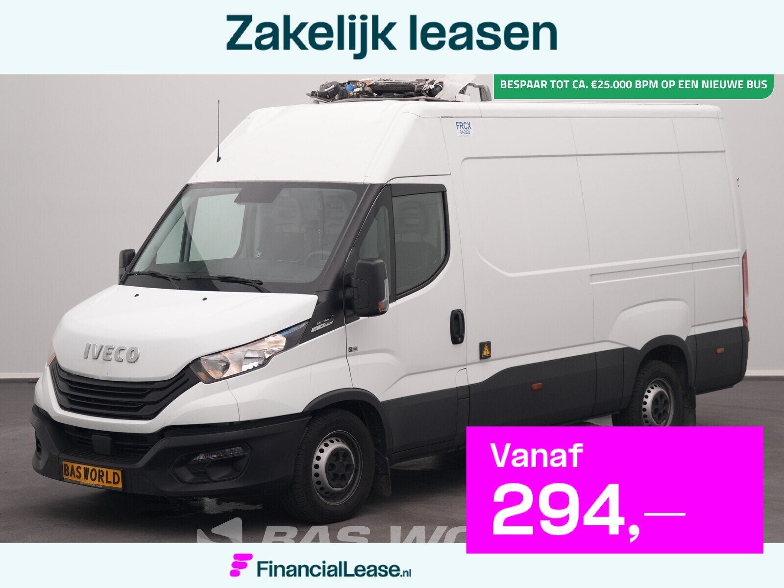 Iveco Daily 35S16 Roof Damage! Automaat Koelwagen Thermo Kin, Automaat, Stof, Gebruikt, Euro 6