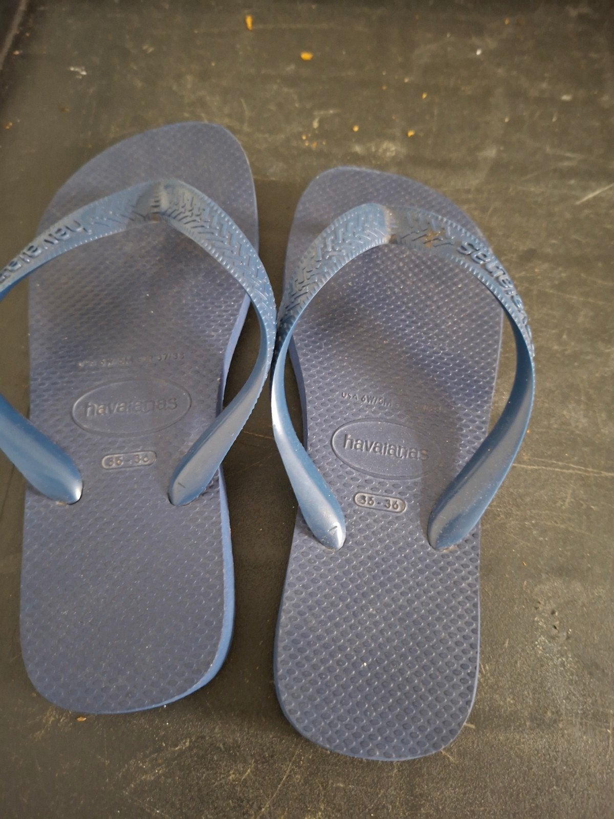 Havaianas slippers maat 36 blauw, Ophalen of Verzenden