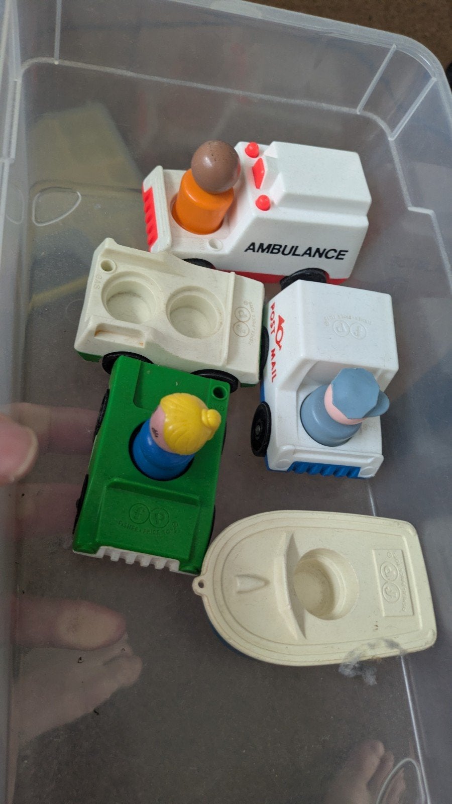 Vintage Fisher-Price Little People Voertuigen Set, Ophalen of Verzenden, Gebruikt