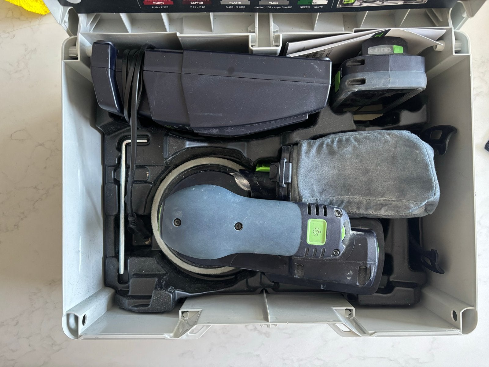 Festool ETSC 2 150 accu excentrische schuurmachine, Ophalen of Verzenden, Zo goed als nieuw, Minder dan 600 watt, Excentrische schuurmachine