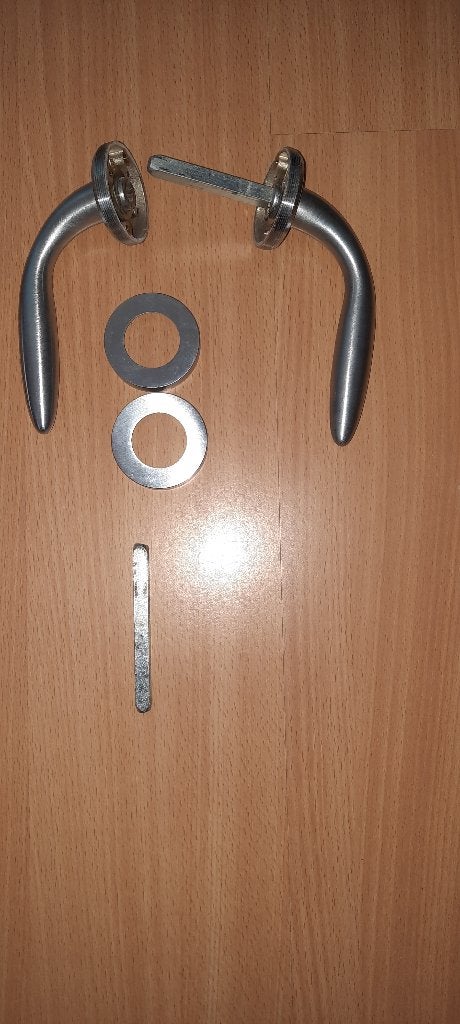 Diverse deurkruk sets, Ophalen, Gebruikt, Rvs, Klink of Kruk