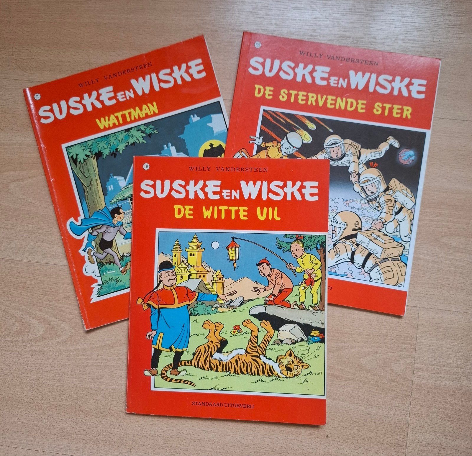 Suske en Wiske nrs. 71 - 134 - 239, Meerdere stripboeken, Ophalen of Verzenden, Gelezen