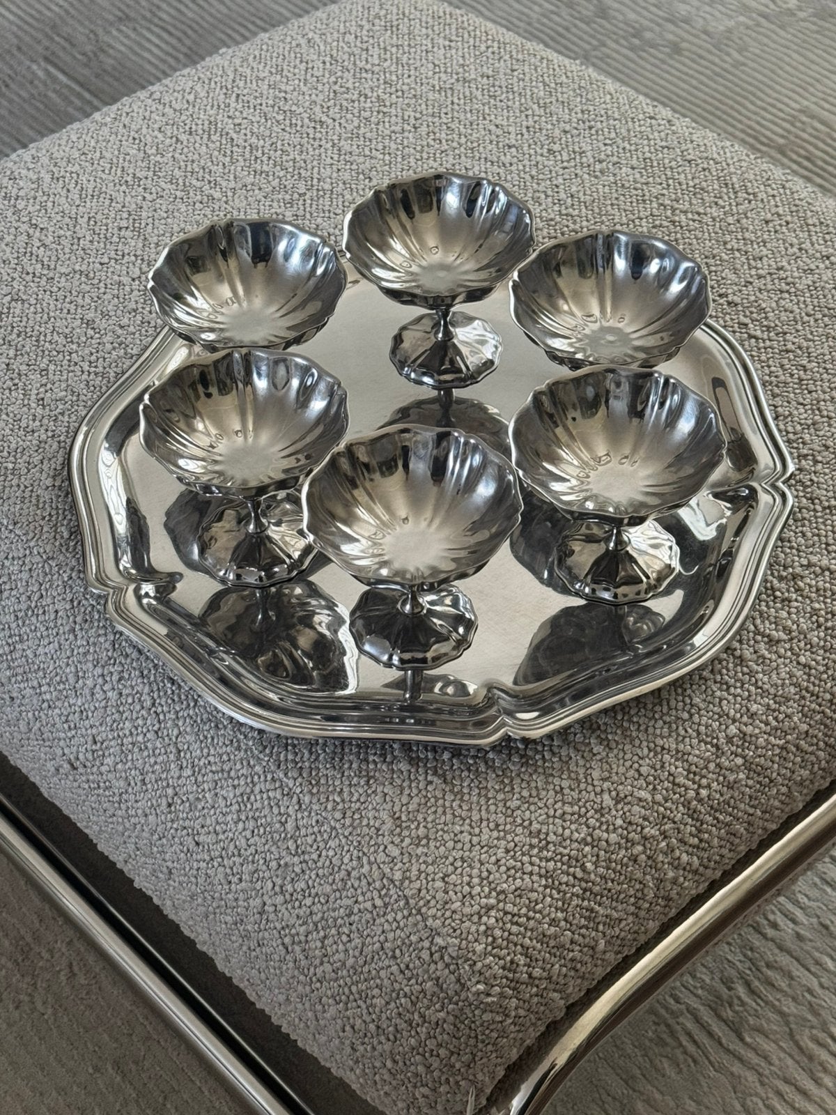 Inox ijscoupe set, Ophalen of Verzenden