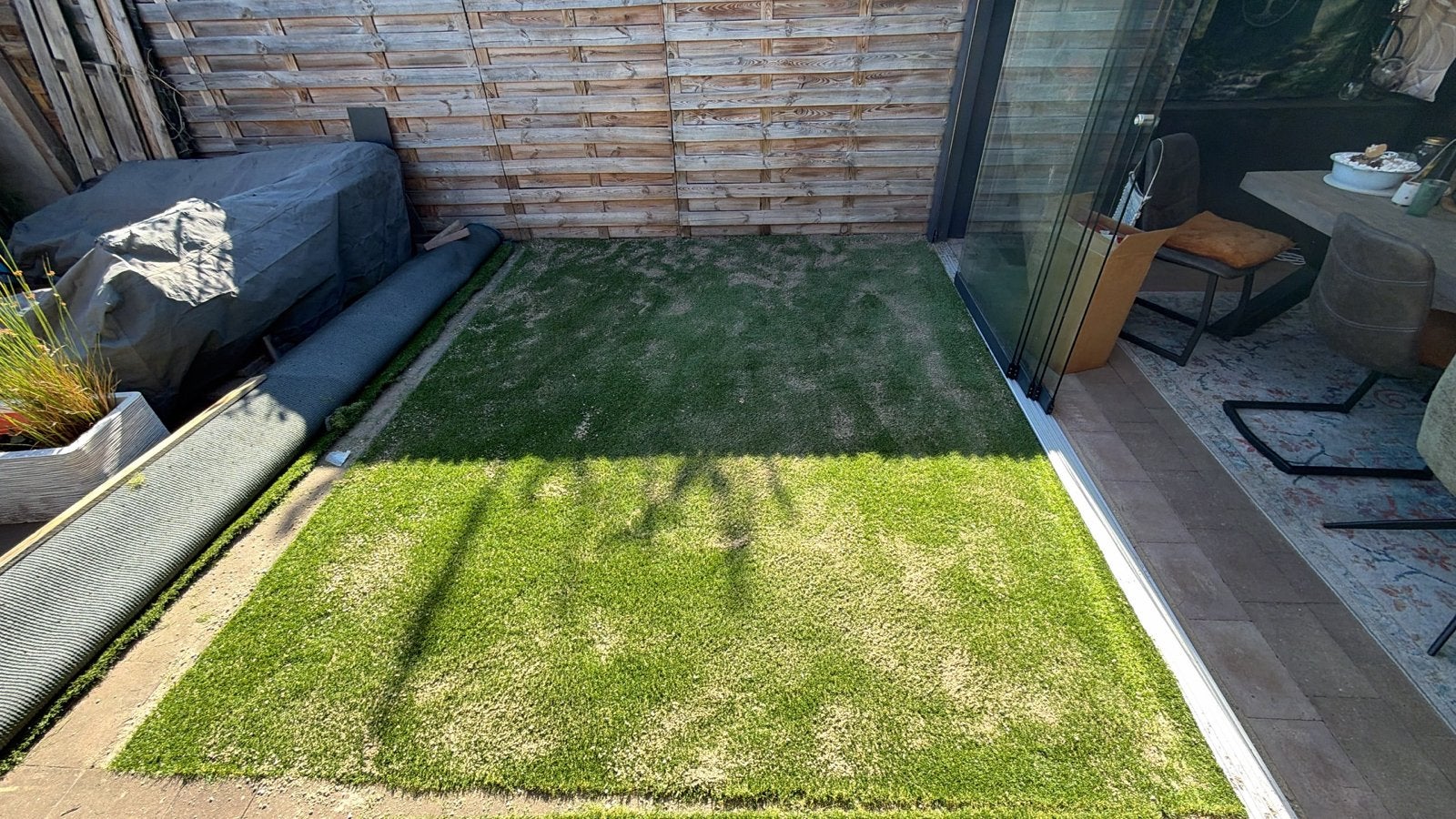 Kunstgras voor tuin of balkon, Ophalen, Gebruikt, 10 tot 20 m², Kunstgras