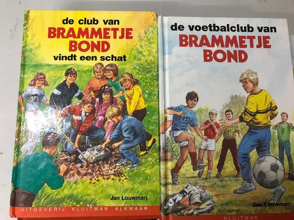 T.K. nog 7 boekjes van Brammetje Bond door Jan Louwman, Ophalen of Verzenden, Gelezen, Jan Louwman., Fictie algemeen