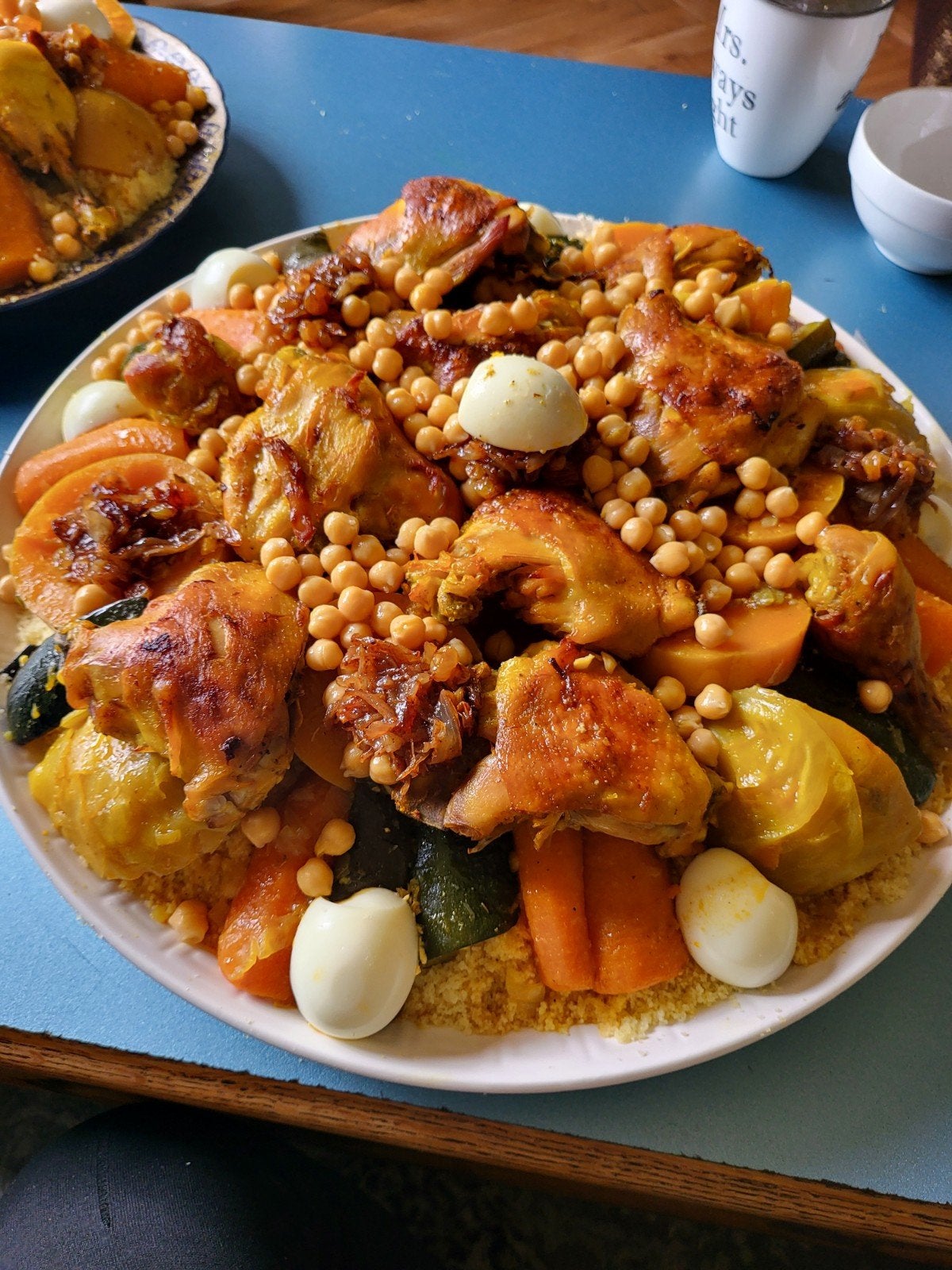 Heerlijke Marokkaanse Couscous met Kip en Groenten, Ophalen of Verzenden