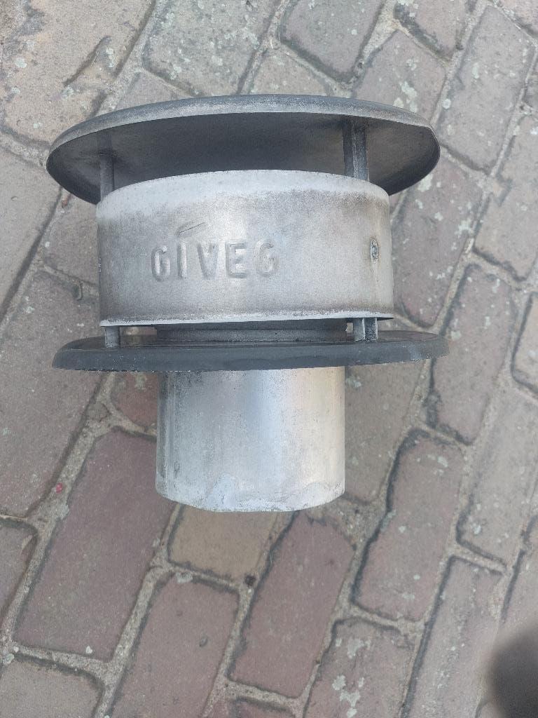 Giveg kap rookgasafvoer rookgaskap aluminium, Ophalen of Verzenden, Gebruikt, Ventilator en Afzuiger