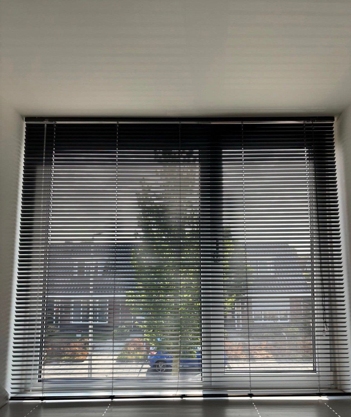 Zwarte Aluminium jaloezieën 180x160 cm, Ophalen, Jaloezie, Overige merken, Zwart