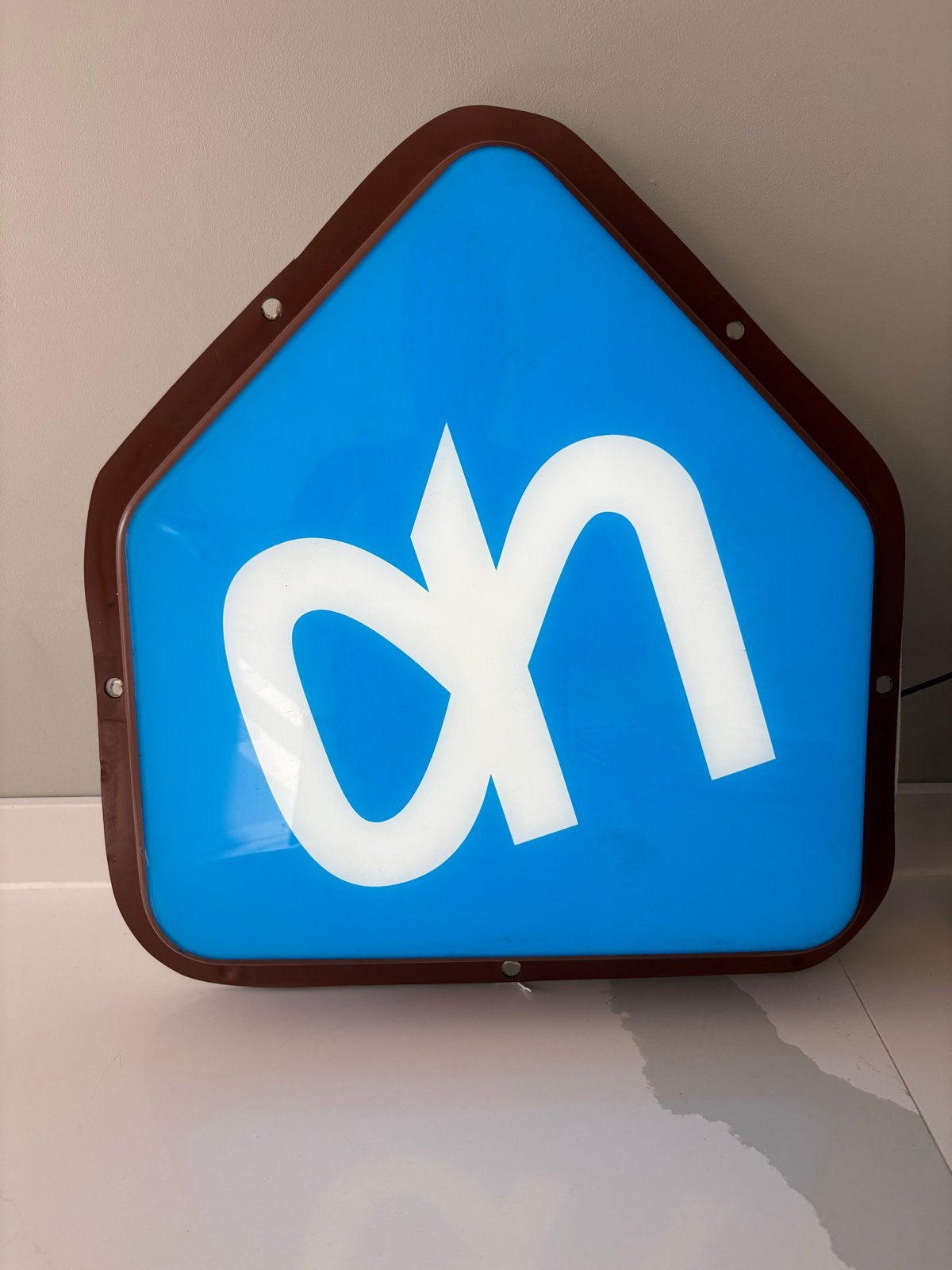 Werkende Albert Heijn lichtbak - reclame lamp, Verzenden, Zo goed als nieuw, Lichtbak of (neon) lamp
