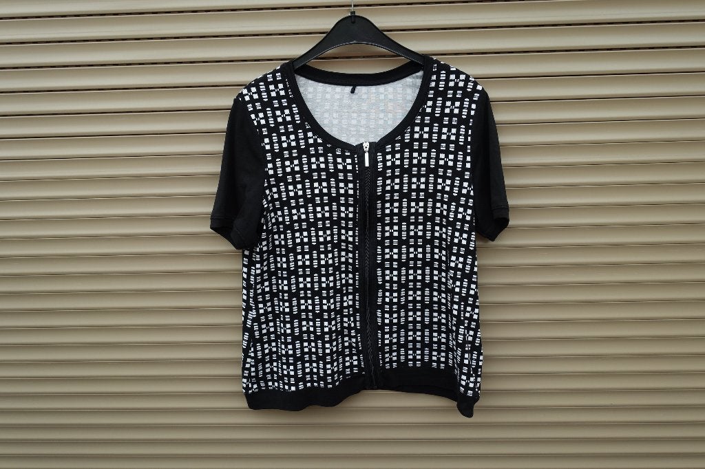 Gerry Weber top.   Maat  M, Maat 38/40 (M), Verzenden, Zwart, Zo goed als nieuw