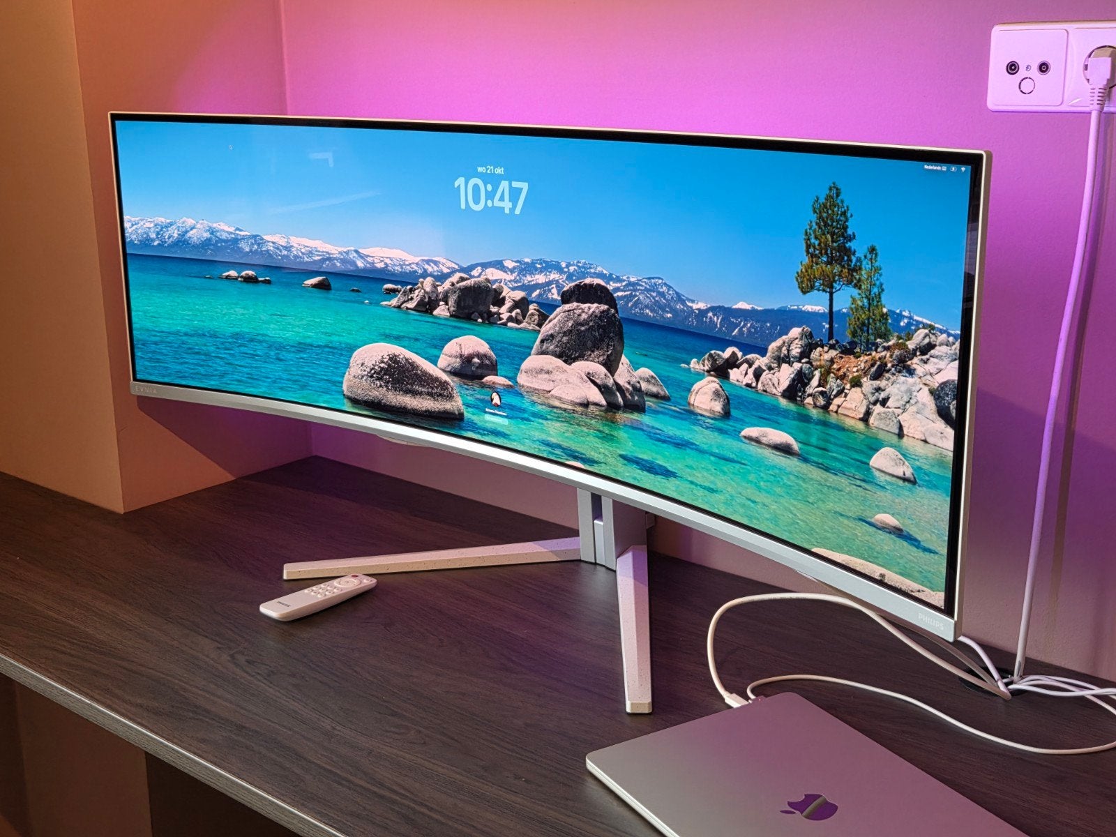Philips Evnia 49M2C8900L – 49" QD-OLED 144Hz Super Ultrawide, Computers en Software, 101 t/m 150 Hz, Ingebouwde speakers, Zo goed als nieuw
