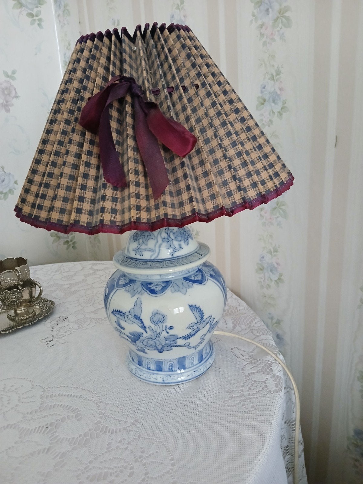Antieke Gemberpotlamp Ming Porselein, Ophalen of Verzenden