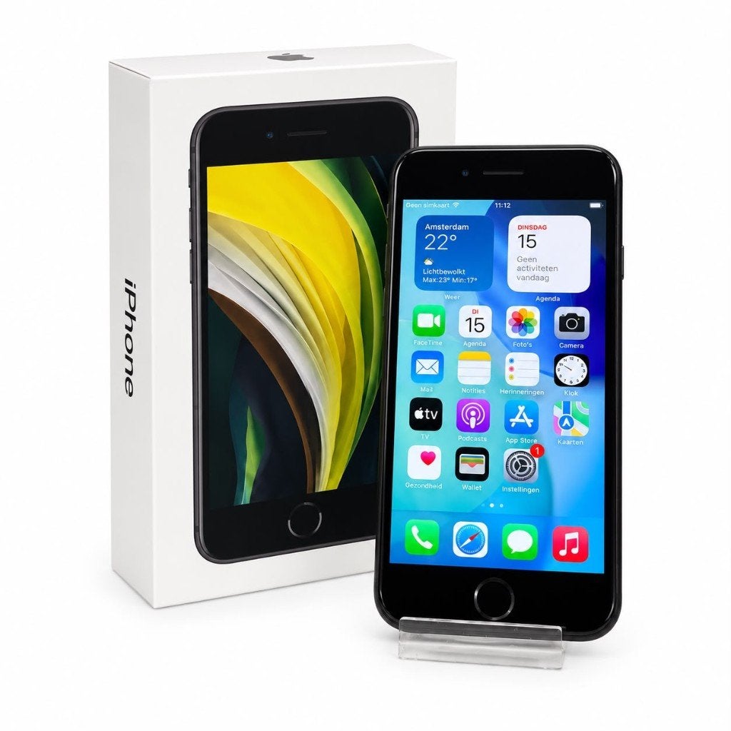 iPhone SE 64GB 2020 Zwart Batterij 78% incl doos