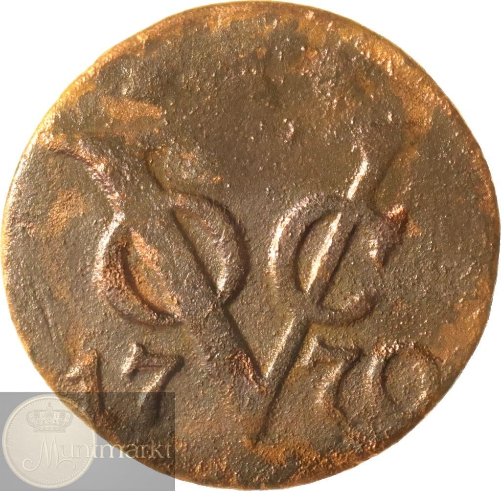 V.O.C. - Zeeland - Duit 1770 - ZELDZAAM, Postzegels en Munten, Munten | Nederland, Ophalen of Verzenden, Vóór koninkrijk, Overige waardes