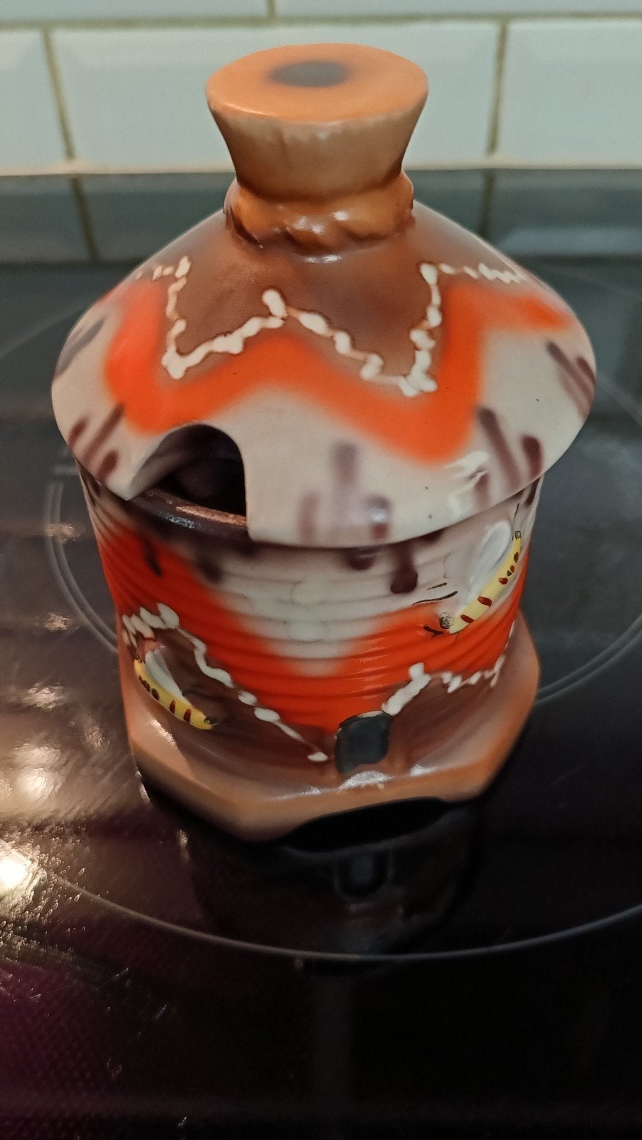 Antieke Bihl Czechoslovakia honingpot jaren 20/ 30, Antiek en Kunst, Ophalen of Verzenden