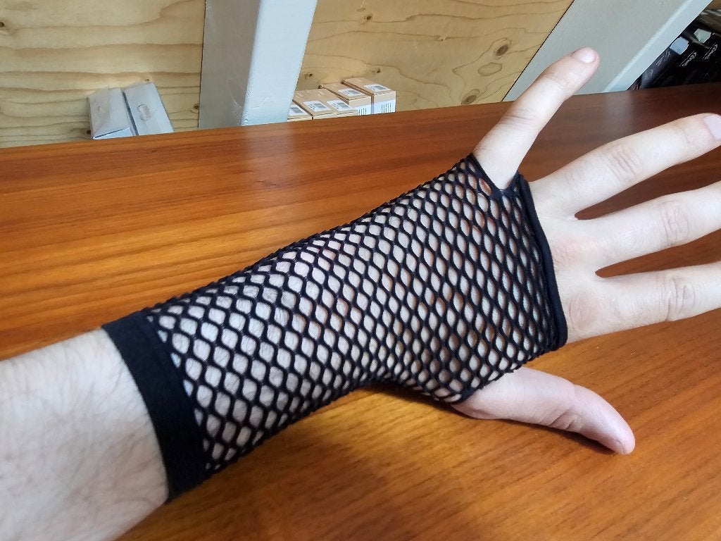 Korte vingerloze fishnet handschoenen, Ophalen of Verzenden, Nieuw, Maat 38/40 (M), Handschoenen