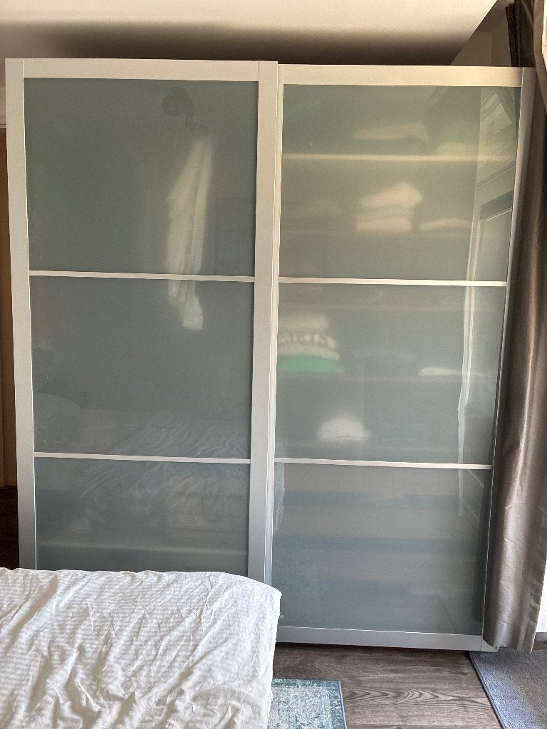 Pax kast deuren los 2x, Ophalen, Gebruikt, 200 cm of meer, Glas
