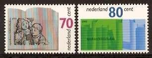 Nederland NVPH nr 1481/2 postfris Bibliotheekwerk 1991, Postzegels en Munten, Postzegels | Nederland, Ophalen of Verzenden, Na 1940
