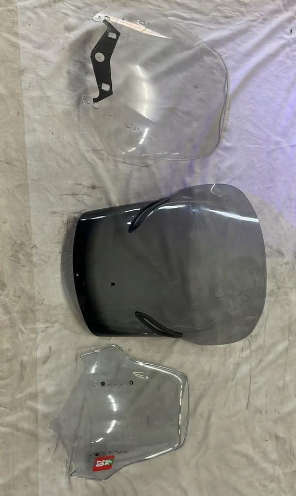 Motorfiets Windschermen Set - Transparant en Getint, Ophalen of Verzenden, Gebruikt