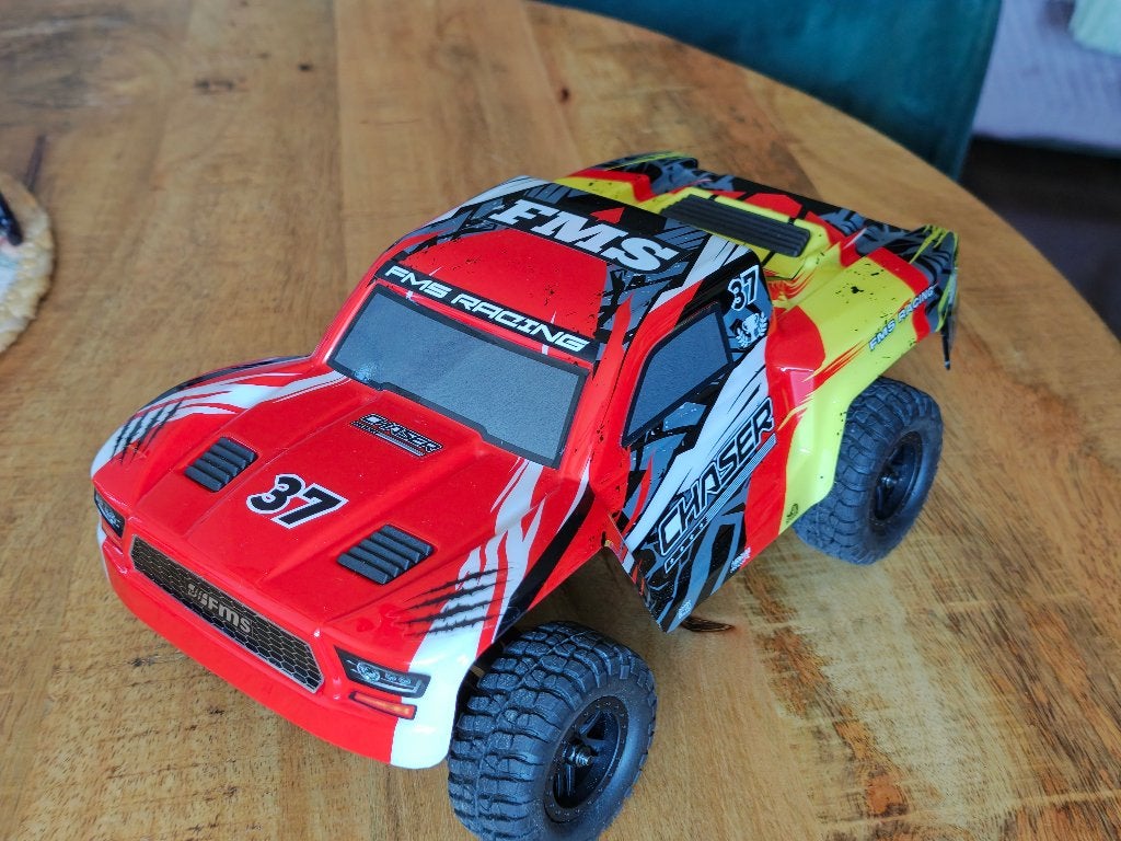 FMS Chaser 1:24 Short Course Truck, Auto offroad, Zo goed als nieuw, Schaal 1:24, RTR (Ready to Run)