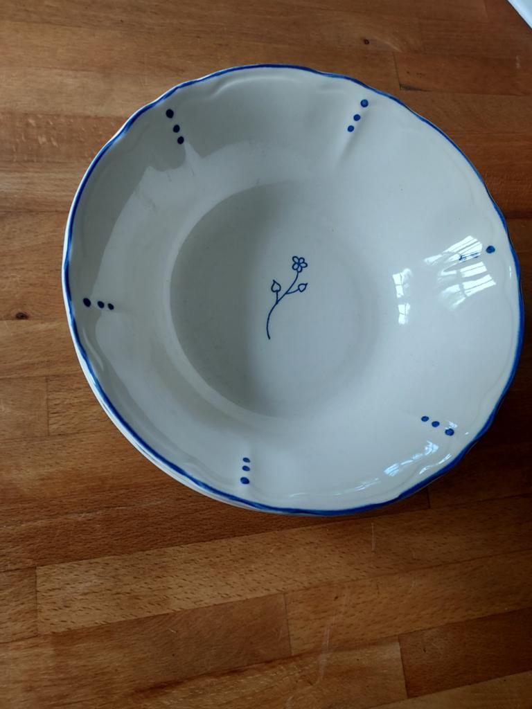 7 ikea schaaltjes blauw takje, Antiek en Kunst, Ophalen
