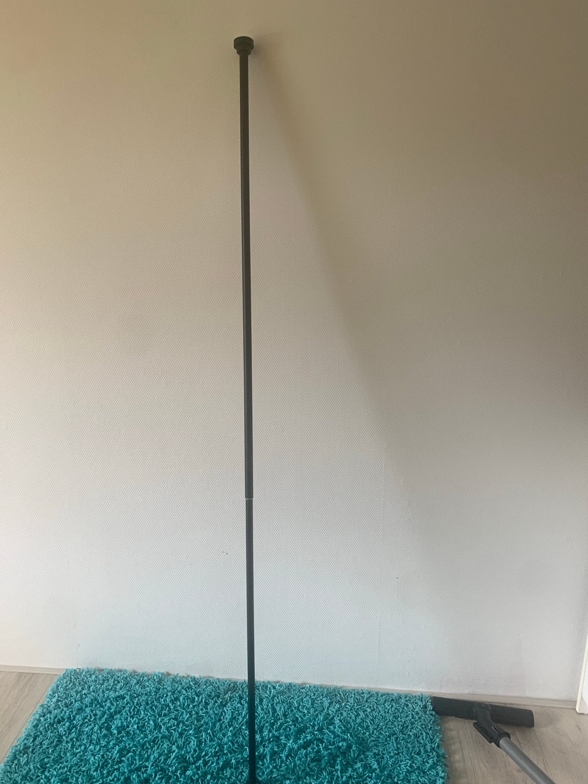 Nieuwe uitschuifbare gordijnroede, Inclusief montageonderdelen, Zwart, Metaal, Nieuw