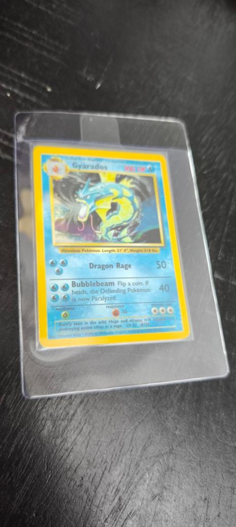 Gyarados Pokémon kaart Base Set 1999 - Zeldzaam!, Ophalen of Verzenden