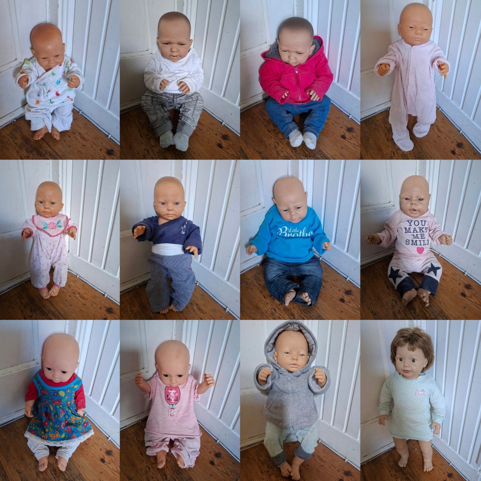 Mooie babypoppen (hard lijf, op 1 na) Los te koop, Verzamelen, Ophalen of Verzenden, Gebruikt