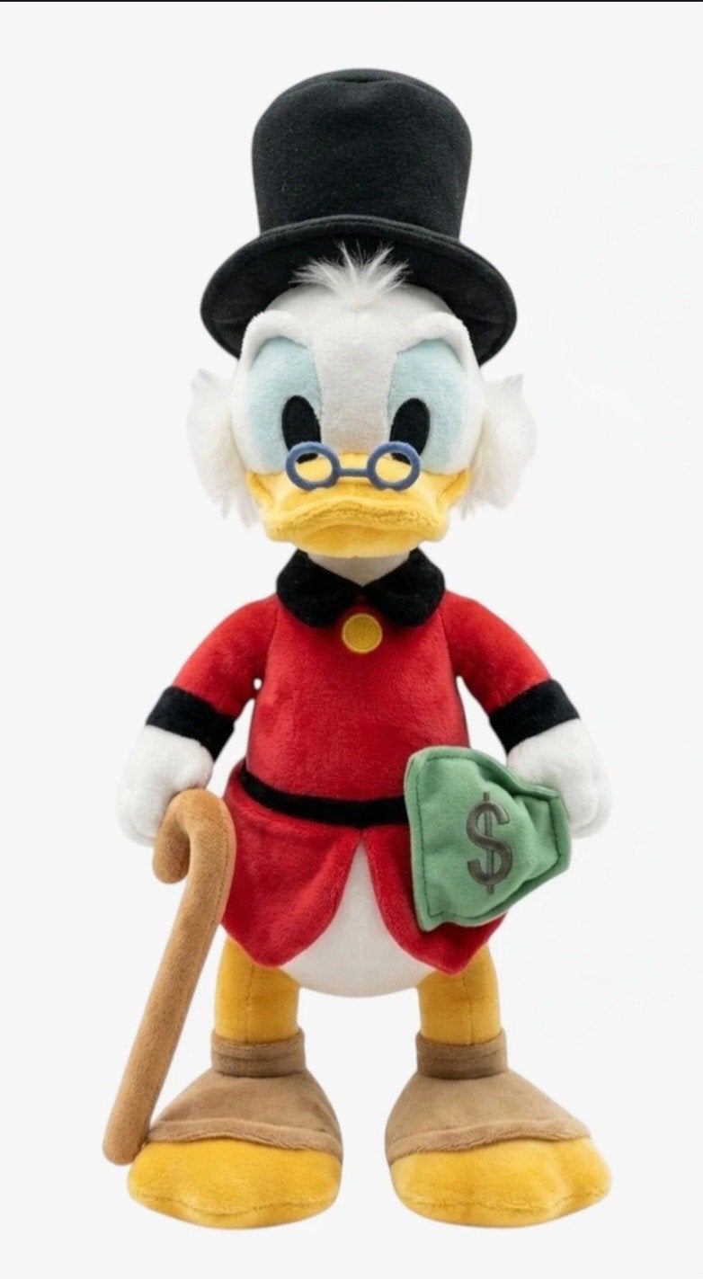 Dagobert Duck knuffel - Disney, Disney, Disney, Ophalen of Verzenden, Zo goed als nieuw