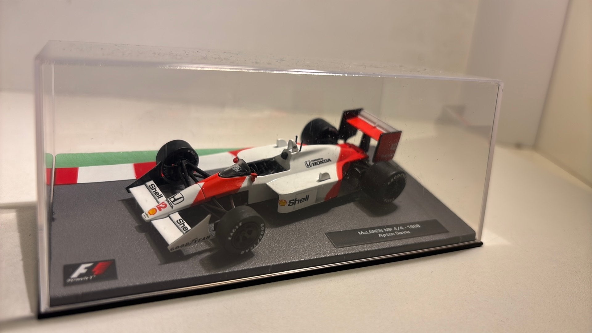 F1 McLaren mp4/4 ayrton senna 1988 atlas 1.43, Ophalen of Verzenden, A, A, A
