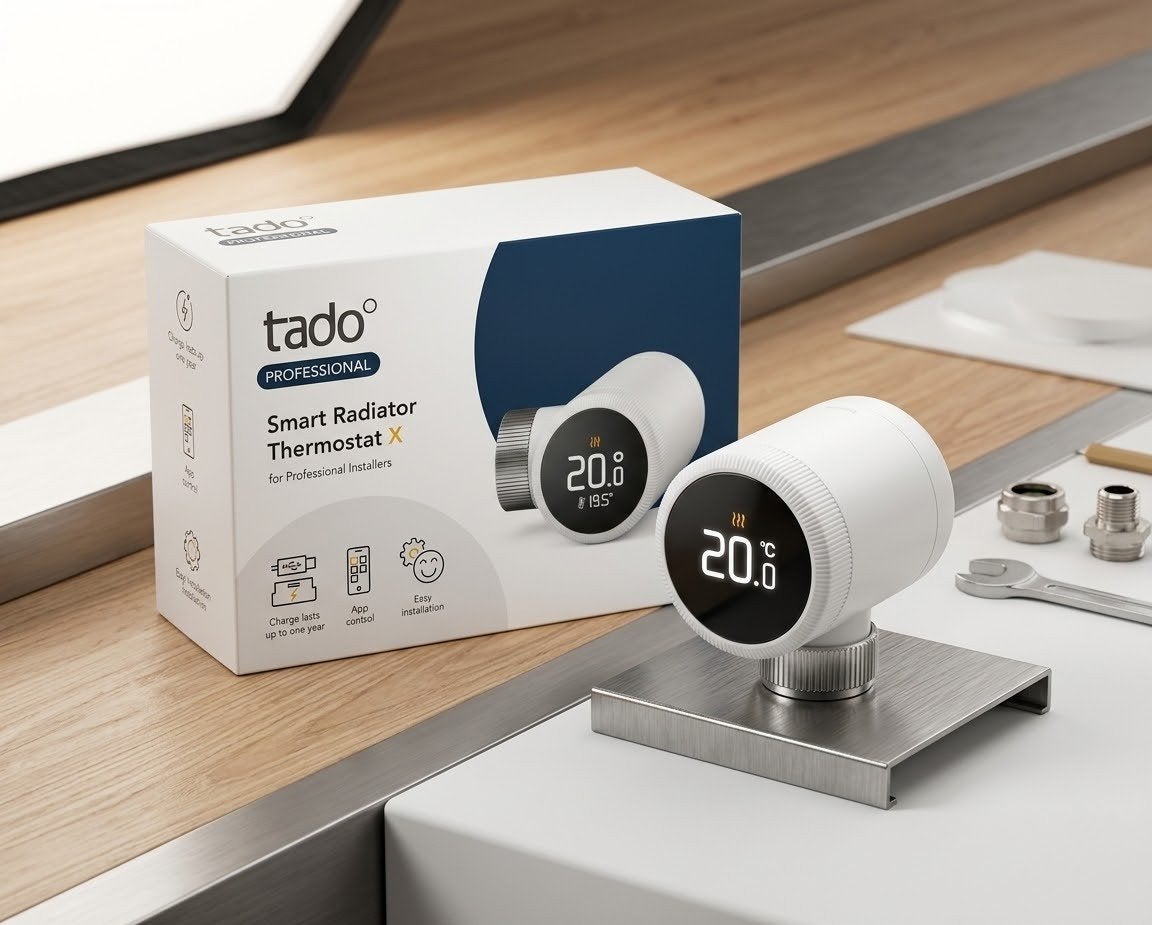 "Topper" Tado X slimme radiatorknop, Ophalen of Verzenden, Zo goed als nieuw