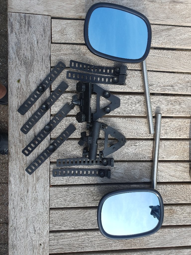 Caravanspiegels set, Ophalen of Verzenden, Gebruikt