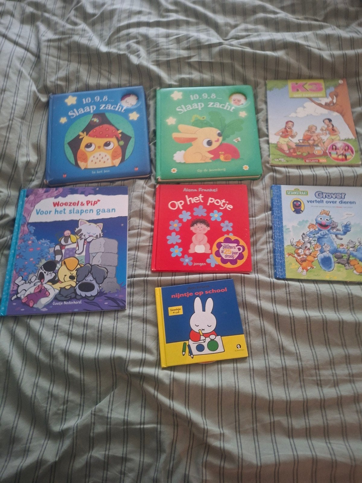 Diverse kinderboeken: Woezel & Pip, Nijntje, Sesamstraat, Gelezen, Fictie algemeen, Jongen of Meisje, Diverse auteurs
