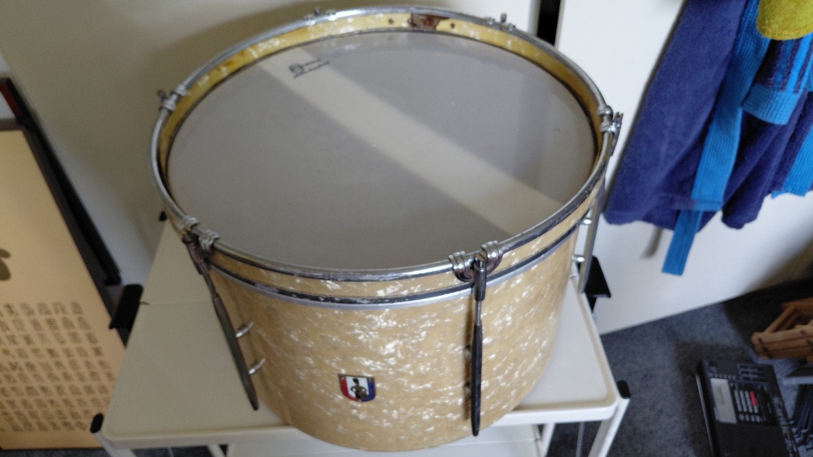vintage v.d.g. trommenfabriek holland 18 inch drum shell, Ophalen of Verzenden, Gebruikt, Trommel