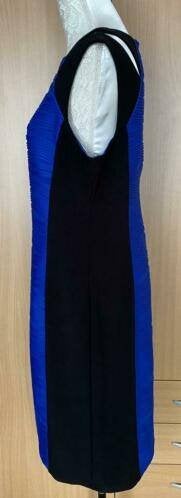 Joseph Ribkoff blauw/zwarte jurk maat 42[v], Blauw, Maat 42/44 (L), Ophalen of Verzenden, Zo goed als nieuw