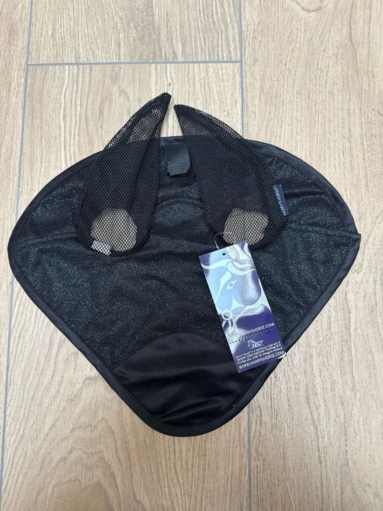 Harry’s horse oornetje Silverstone zwart glitter full, Dieren en Toebehoren, Oornetje, Nieuw, Ophalen of Verzenden, Zwart