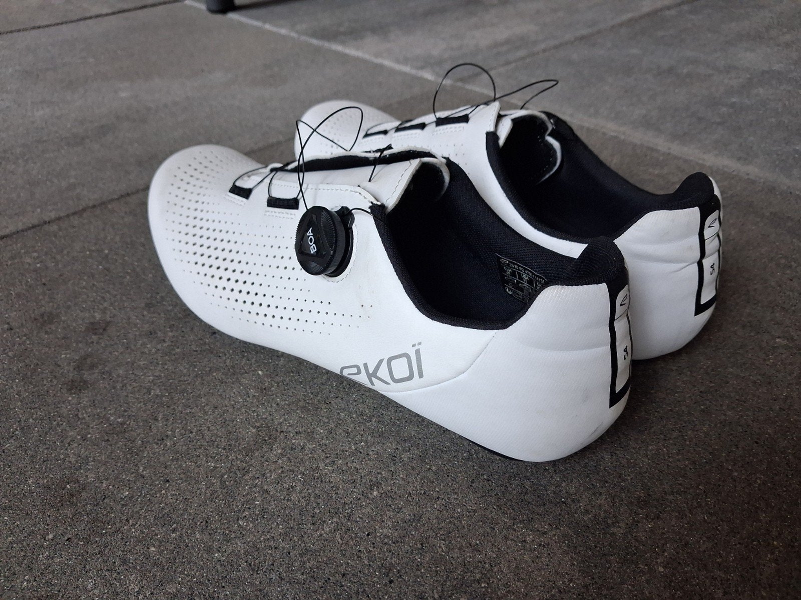 Ekoï racefiets race/gravel schoenen wit met BOA sluiting, Heren, Schoenen, Overige maten, Ophalen of Verzenden