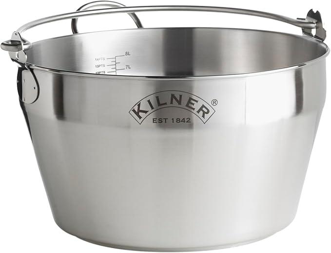 Kilner confituurpot/weckketel van rvs/inox (8 liter), Huis en Inrichting, Keuken | Potten en Pannen, Ophalen of Verzenden, Zo goed als nieuw