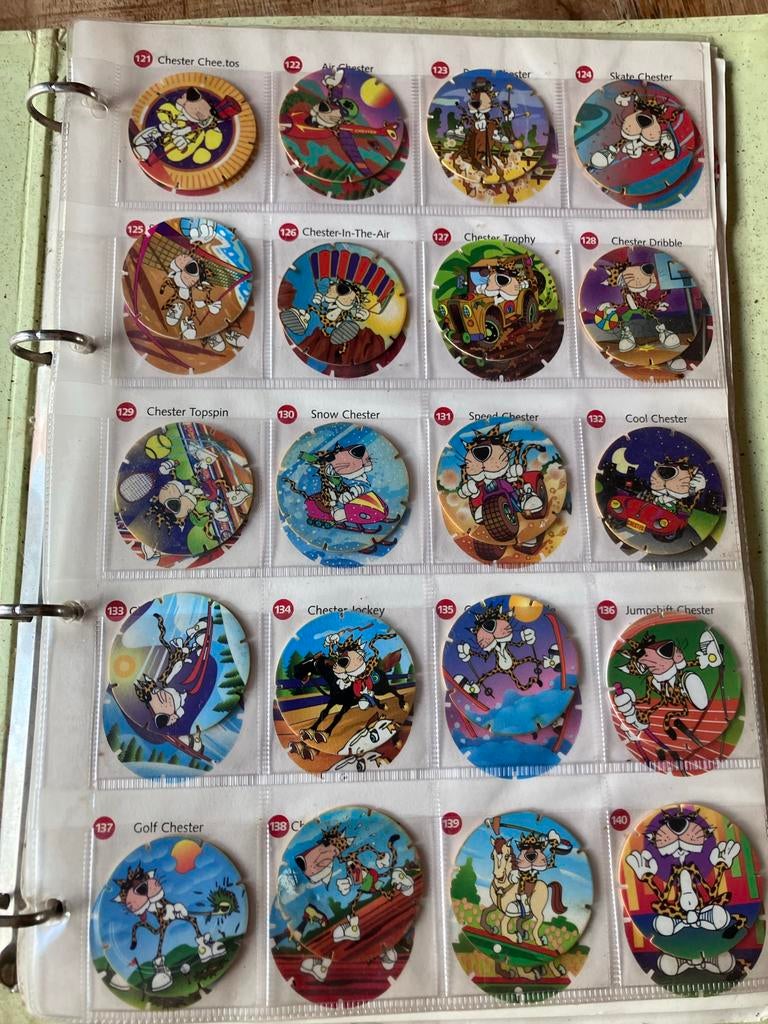 Grote collectie Pogs / Flippo's - Chester Cheetah & Looney T, Verzamelen, Flippo's, Ophalen of Verzenden, Looney Tunes, Losse flippo's