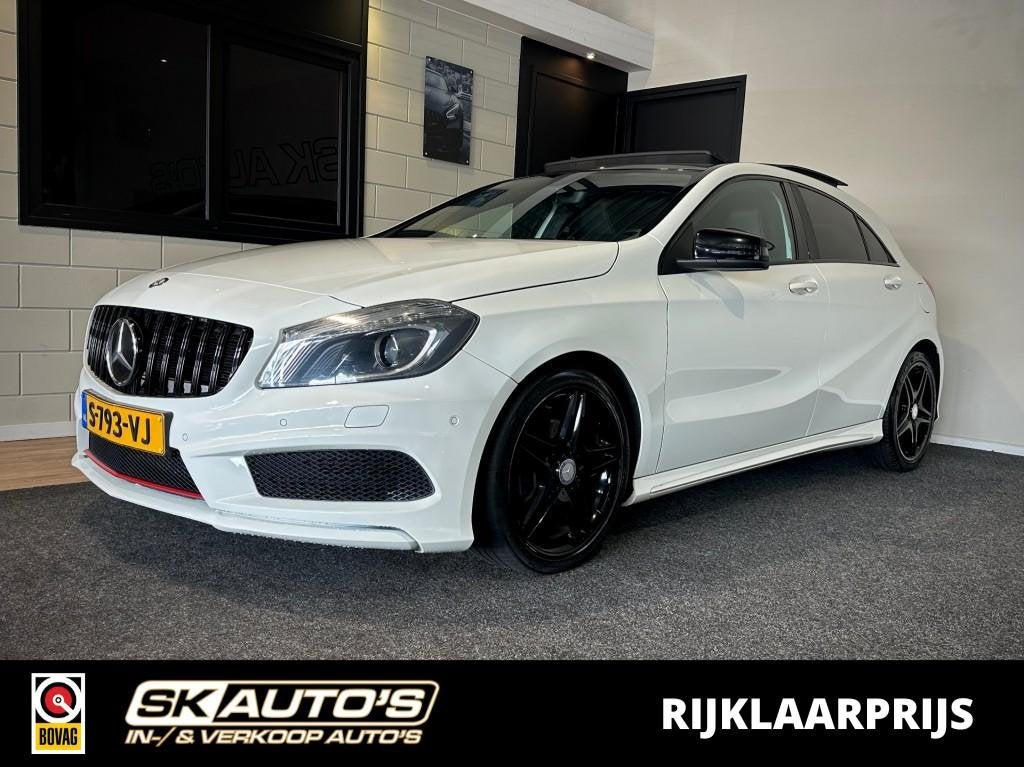 Mercedes-benz A-KLASSE 200 PRESTIGE l AMG-PACK l STOELVERW l, Auto's, Voorwielaandrijving, Gebruikt, Euro 6, 4 cilinders