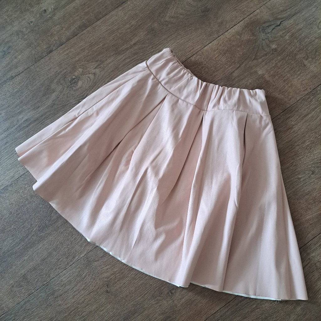 poeder roze leather look rokje mt. 158/164, Kinderen en Baby's, Ophalen of Verzenden, Zo goed als nieuw, Meisje, Jurk of Rok