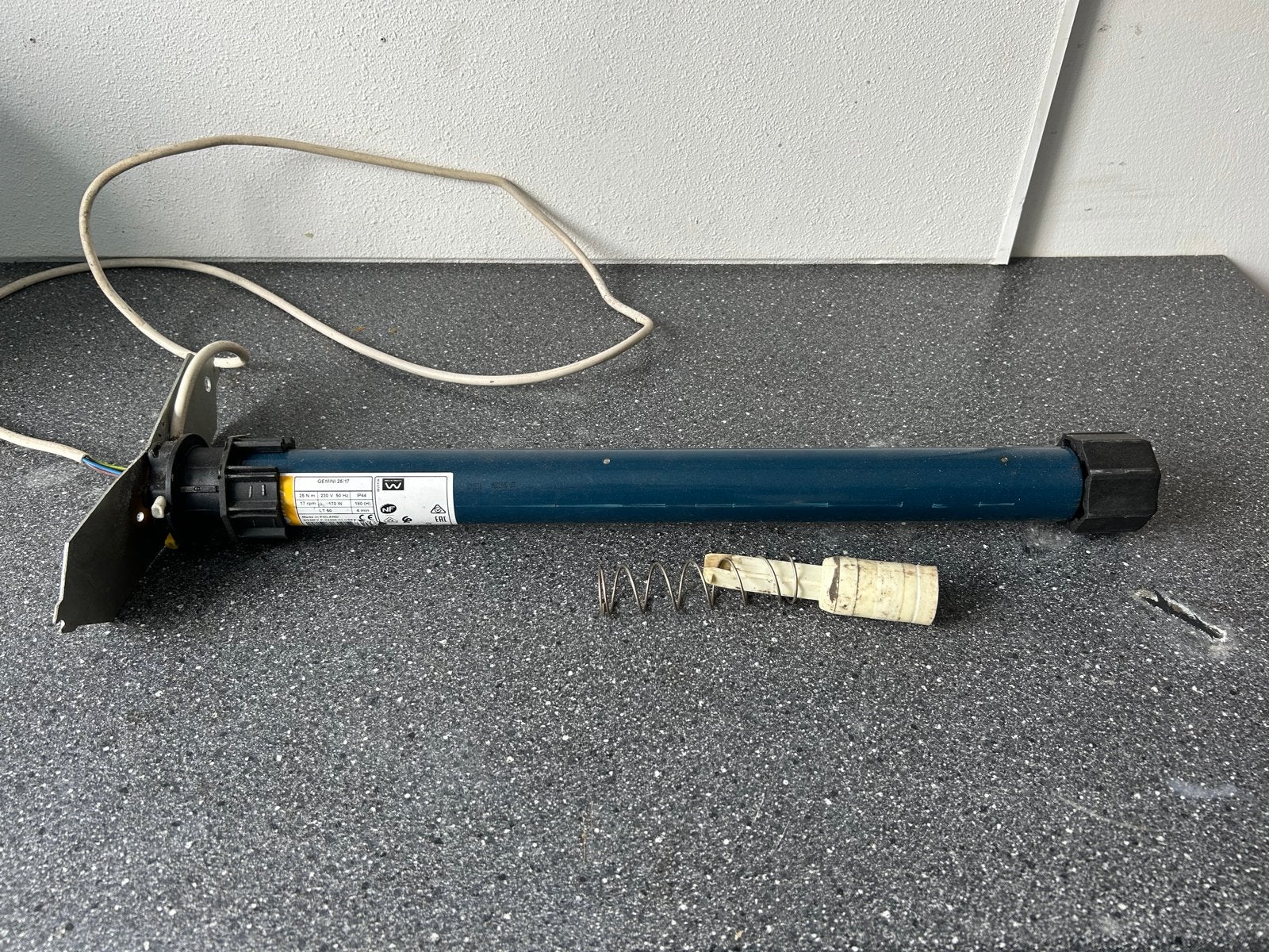Somfy Gemini 25/17 Rolluikmotor - Gebruikt, Gebruikt, Overige kleuren, Minder dan 100 cm, Ophalen of Verzenden