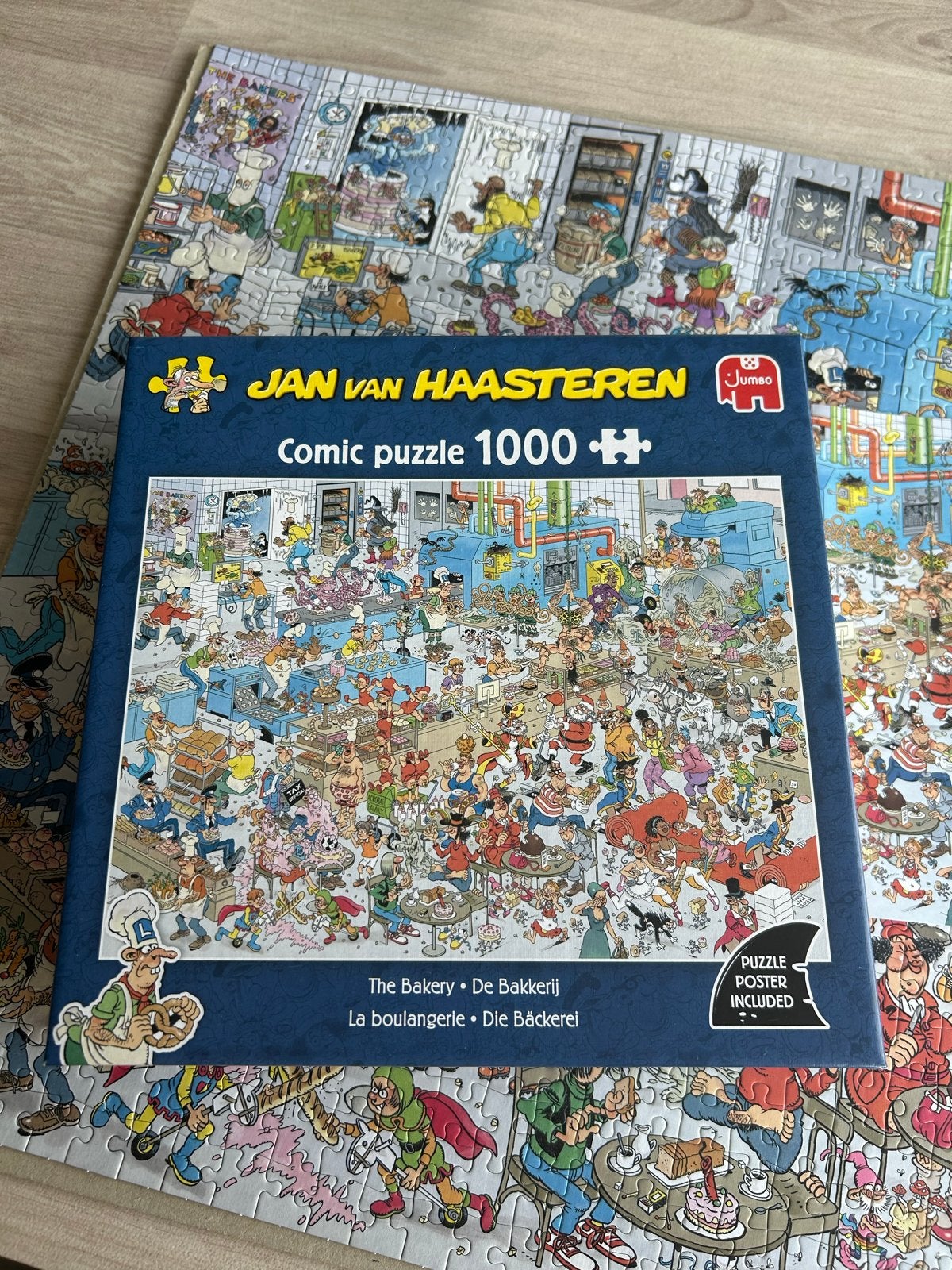 Jan van Haasteren De Bakkerij 1000 stukjes, Ophalen of Verzenden, 500 t/m 1500 stukjes, Zo goed als nieuw, Legpuzzel