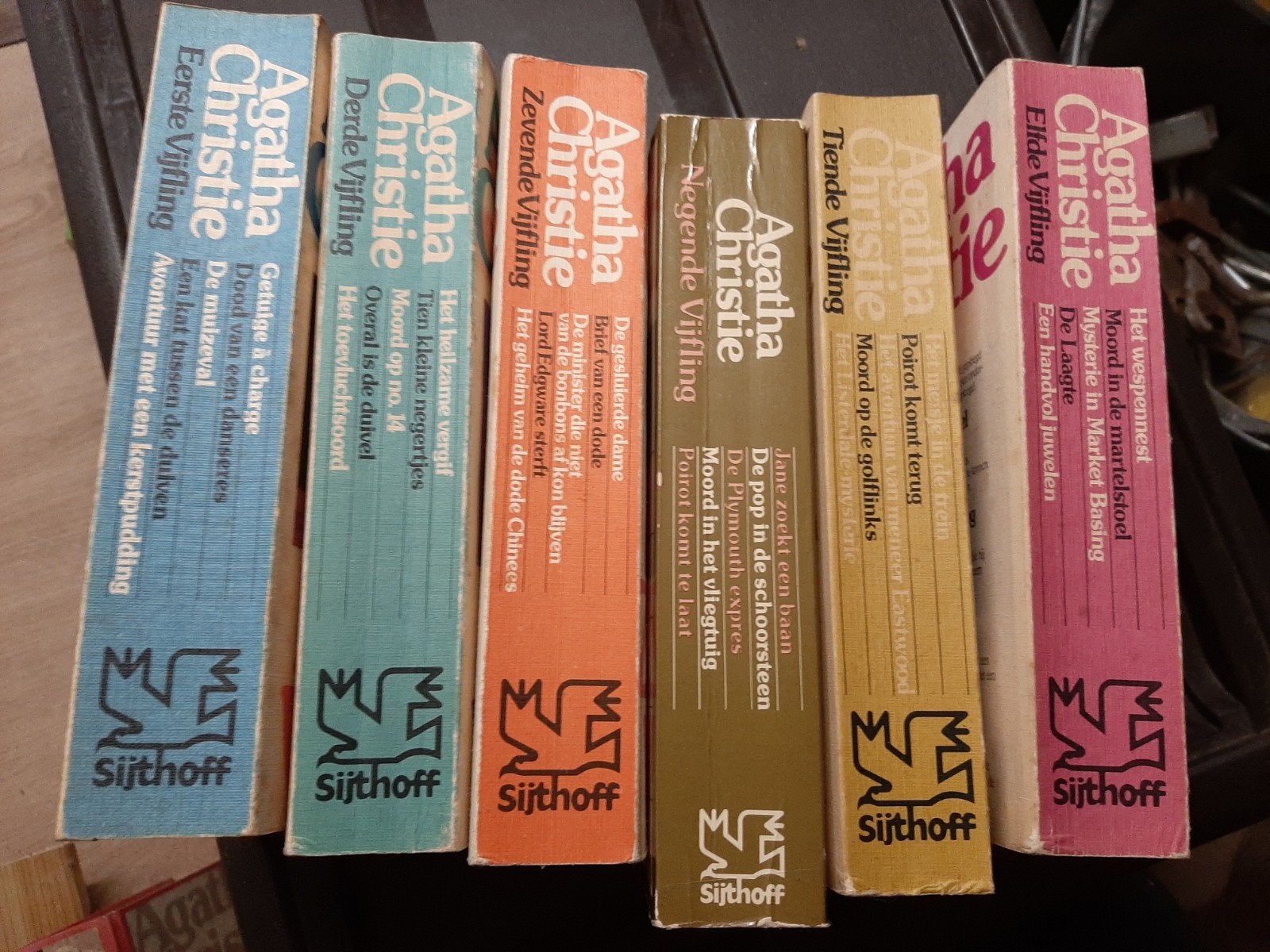 Boek:vijflingen..agatha christie., Boeken, Detectives, Gelezen, Ophalen