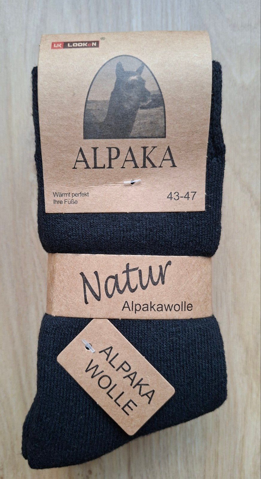 3 Paar Dunne Alpaka Wollen Sokken Maat 43-47 (Zwart), Kleding | Heren, Sokken en Kousen, Zwart, Ophalen of Verzenden, Alpaka, Nieuw