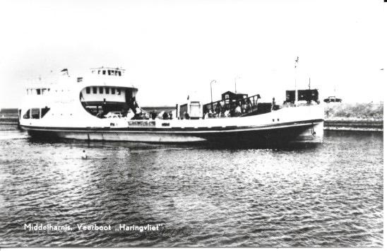 MIDDELHARNIS Veerboot "Haringvliet" scheepvaart, Verzenden, 1940 tot 1960, Ongelopen, Zuid-Holland