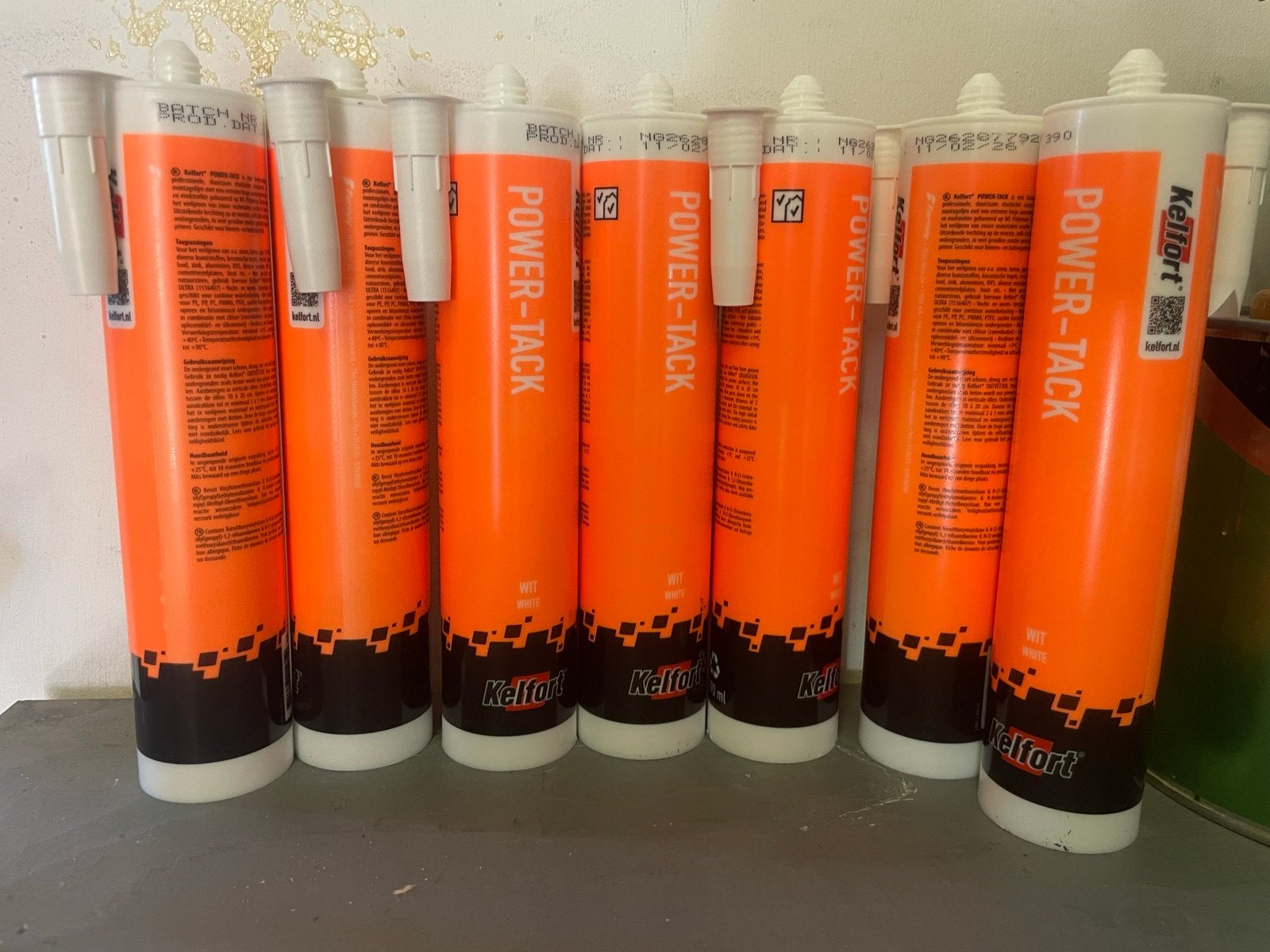 Kelfort Power-Tack Lijmkit - Nieuw 7 kokers, Ophalen of Verzenden, Nieuw