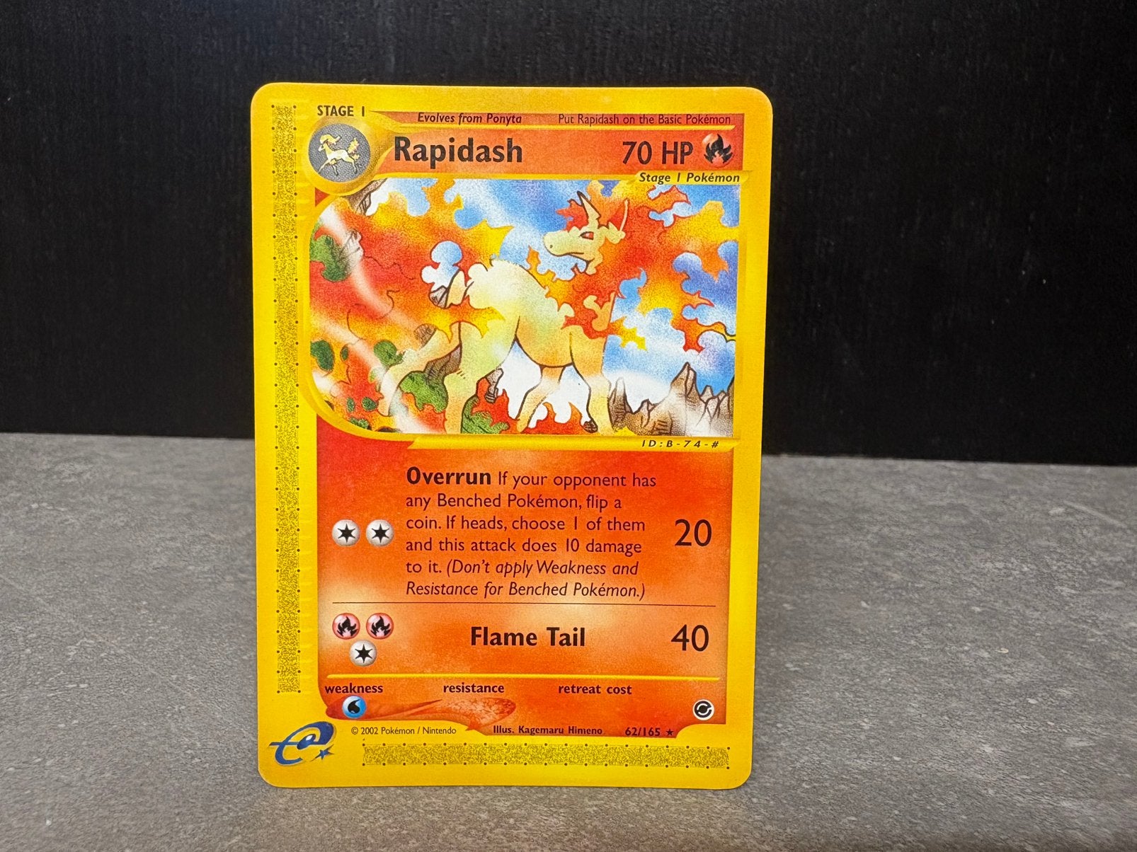 Pokemon Rapidash 62/165, Ophalen of Verzenden, Gebruikt